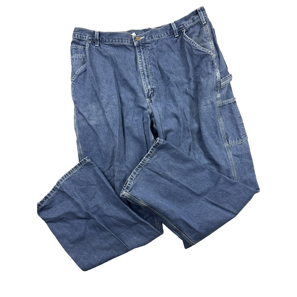Vintage Y2K‎ Carhartt B13DST Blue Jean Denim Carpenter Pants 42x32 (41x32)